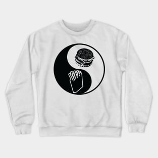 Yin and Yang of Burgers and Fries Crewneck Sweatshirt